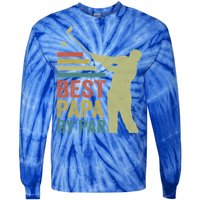 Funny Best Papa By Par FatherS Day Golf Grandpa Funny Gift Tie-Dye Long Sleeve Shirt