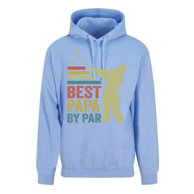 Funny Best Papa By Par FatherS Day Golf Grandpa Funny Gift Unisex Surf Hoodie