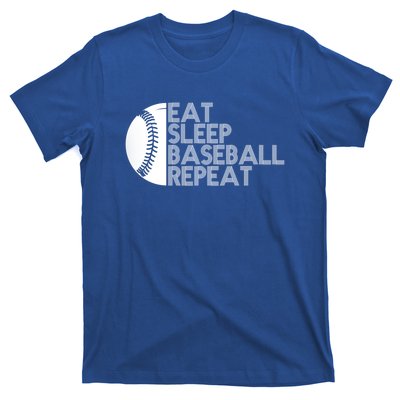 Funny Baseball Player Eat Sleep Baseball Repeat Baseball Gift T-Shirt