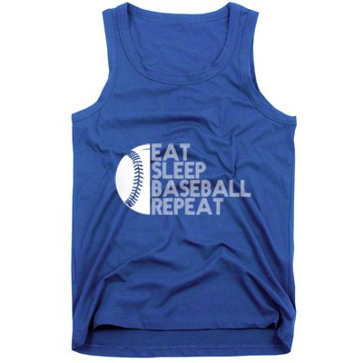 Funny Baseball Player Eat Sleep Baseball Repeat Baseball Gift Tank Top