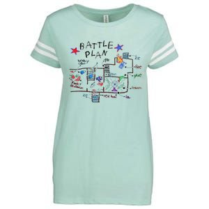 Funny Battle Plan Christmas Home Hand Dawn Alone Xmas Enza Ladies Jersey Football T-Shirt