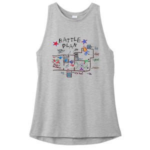 Funny Battle Plan Christmas Home Hand Dawn Alone Xmas Ladies PosiCharge Tri-Blend Wicking Tank