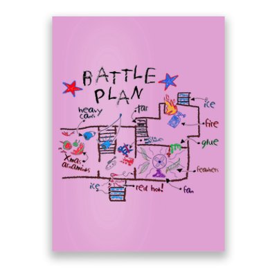 Funny Battle Plan Christmas Home Hand Dawn Alone Xmas Poster