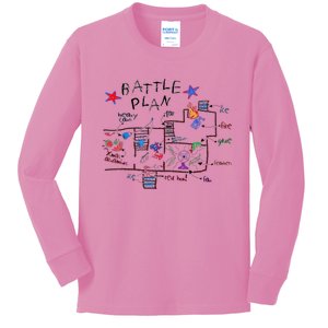 Funny Battle Plan Christmas Home Hand Dawn Alone Xmas Kids Long Sleeve Shirt