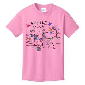 Funny Battle Plan Christmas Home Hand Dawn Alone Xmas Kids T-Shirt