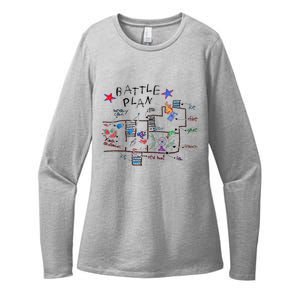 Funny Battle Plan Christmas Home Hand Dawn Alone Xmas Womens CVC Long Sleeve Shirt