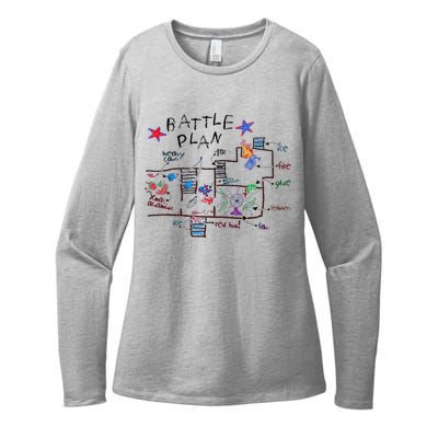 Funny Battle Plan Christmas Home Hand Dawn Alone Xmas Womens CVC Long Sleeve Shirt