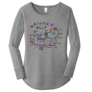 Funny Battle Plan Christmas Home Hand Dawn Alone Xmas Women's Perfect Tri Tunic Long Sleeve Shirt