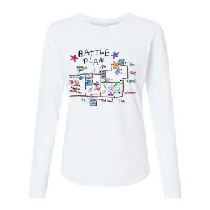 Funny Battle Plan Christmas Home Hand Dawn Alone Xmas Womens Cotton Relaxed Long Sleeve T-Shirt