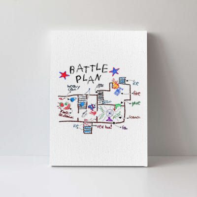 Funny Battle Plan Christmas Home Hand Dawn Alone Xmas Canvas