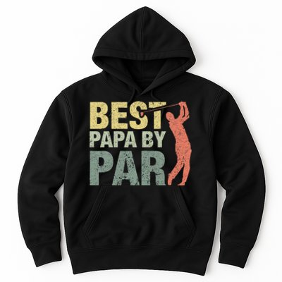 Funny Best Papa By Par Fathers Day Golf Gift Grandpa Hoodie