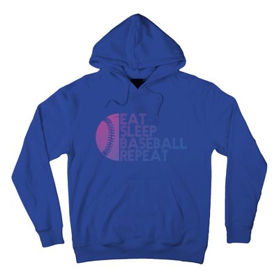 Funny Baseball Player Eat Sleep Baseball Repeat Baseball Gift Hoodie