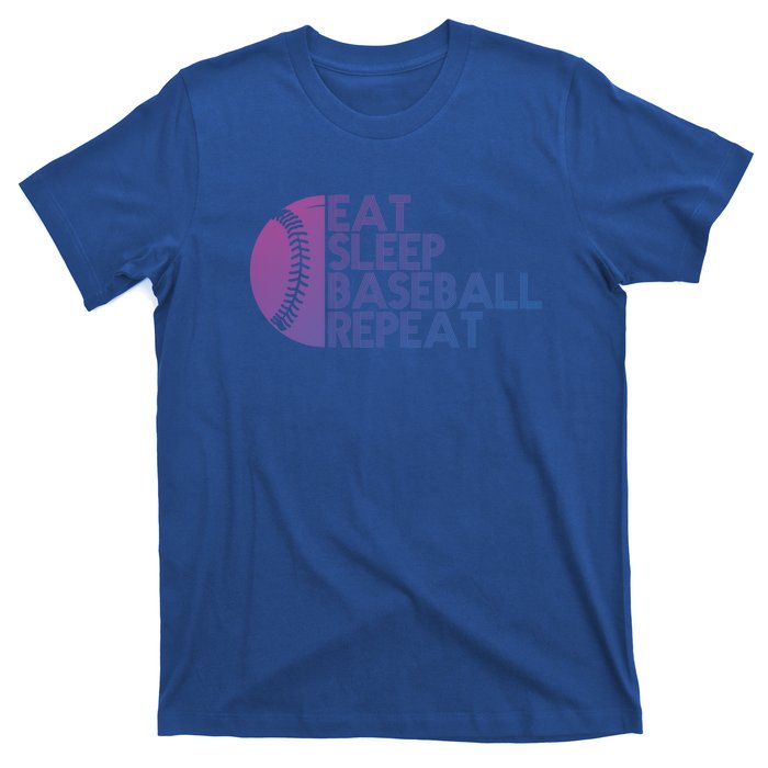 Funny Baseball Player Eat Sleep Baseball Repeat Baseball Gift T-Shirt