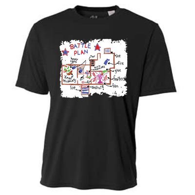 Funny Battle Plan Christmas Home Kids Hand Dawn Alone Xmas Cooling Performance Crew T-Shirt