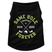 Funny Bachelor Party Groom Design Same Hole Forever Doggie Tank