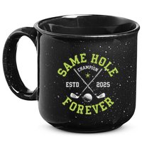 Funny Bachelor Party Groom Design Same Hole Forever 15oz Campfire Ceramic Mug