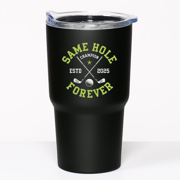 Funny Bachelor Party Groom Design Same Hole Forever Tumbler