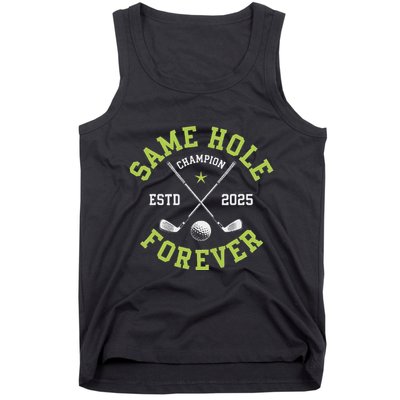 Funny Bachelor Party Groom Design Same Hole Forever Tank Top