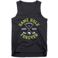 Funny Bachelor Party Groom Design Same Hole Forever Tank Top