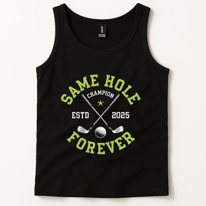 Funny Bachelor Party Groom Design Same Hole Forever Tank Top