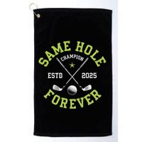 Funny Bachelor Party Groom Design Same Hole Forever Golf Towel