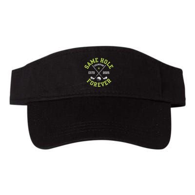 Funny Bachelor Party Groom Design Same Hole Forever Visor