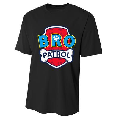 Funny Brother Patrol Dog Brother Performance Sprint T-Shirt