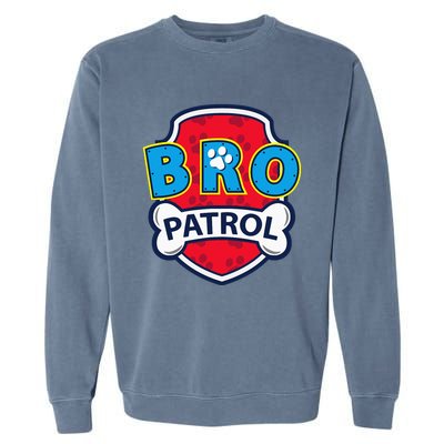 Funny Brother Patrol Dog Brother Garment-Dyed Sweatshirt