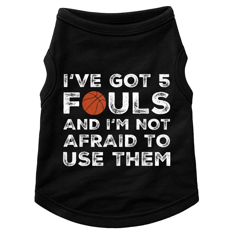 Funny Basketball Player - Hoops 5 Fouls Doggie Tank