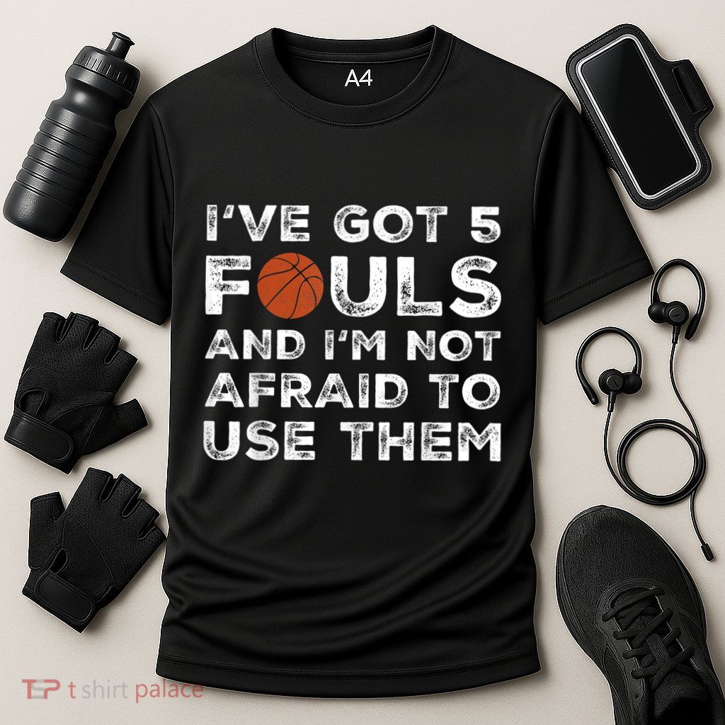 Funny Basketball Player - Hoops 5 Fouls Performance Shirt
