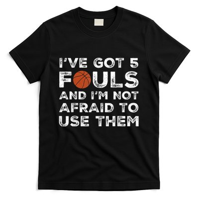 Funny Basketball Player - Hoops 5 Fouls T-Shirt