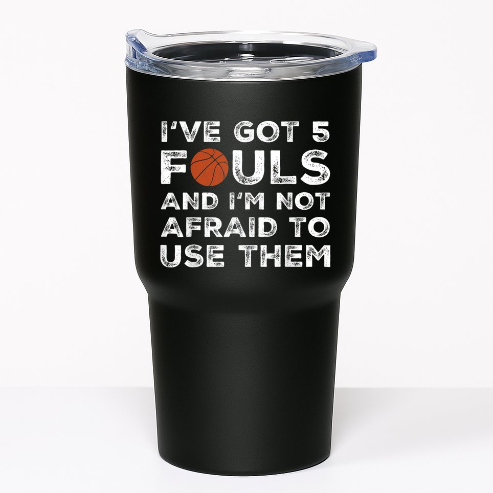 Funny Basketball Player - Hoops 5 Fouls Tumbler