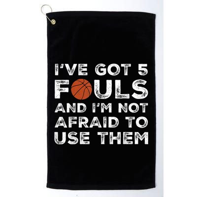 Funny Basketball Player - Hoops 5 Fouls Golf Towel