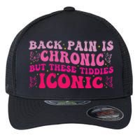 Funny Back Pain Is Chronic But These Tiddies Iconic Flexfit Unipanel Trucker Cap