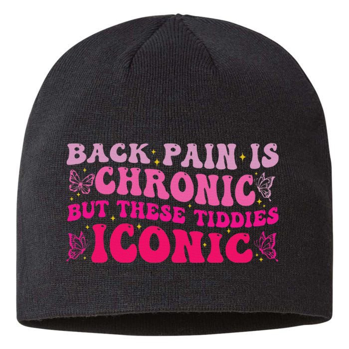 Funny Back Pain Is Chronic But These Tiddies Iconic Sustainable Beanie