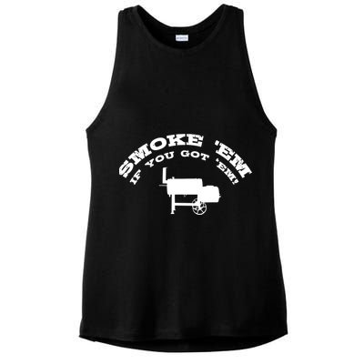 Funny Bbq Pit Offset Smoker Accessory Pitmaster Sweagift Ladies PosiCharge Tri-Blend Wicking Tank