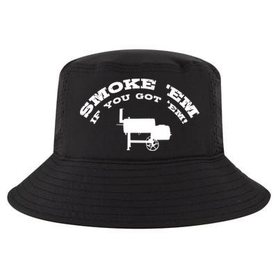 Funny Bbq Pit Offset Smoker Accessory Pitmaster Sweagift Cool Comfort Performance Bucket Hat