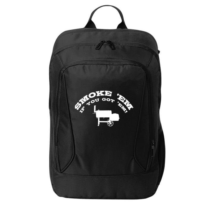 Funny Bbq Pit Offset Smoker Accessory Pitmaster Sweagift City Backpack
