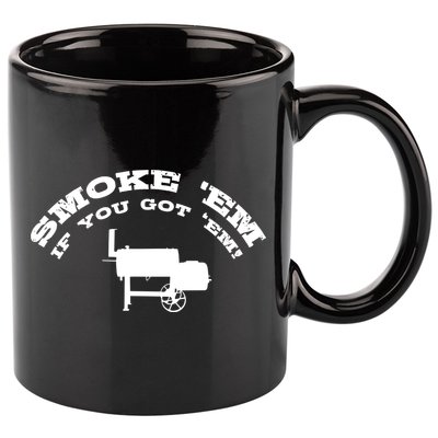 Funny Bbq Pit Offset Smoker Accessory Pitmaster Sweagift 11oz C Handle Ceramic Mug