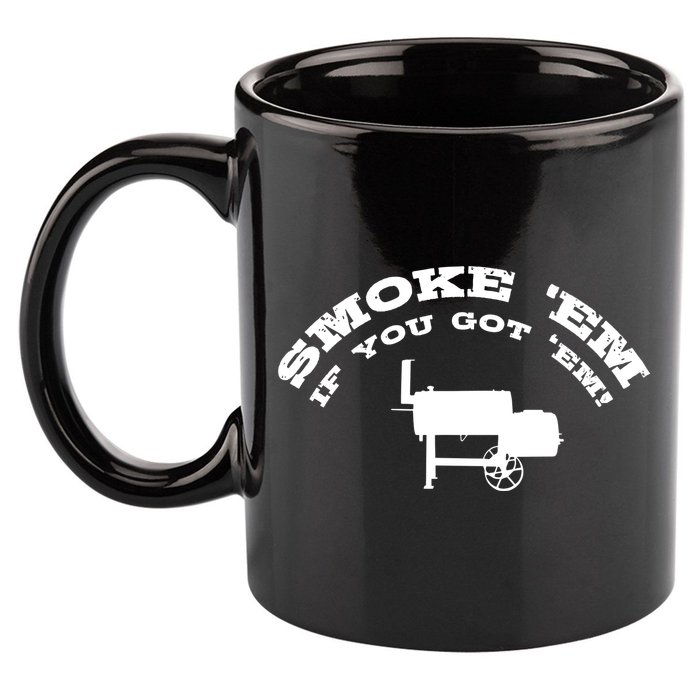 Funny Bbq Pit Offset Smoker Accessory Pitmaster Sweagift 11oz C Handle Ceramic Mug