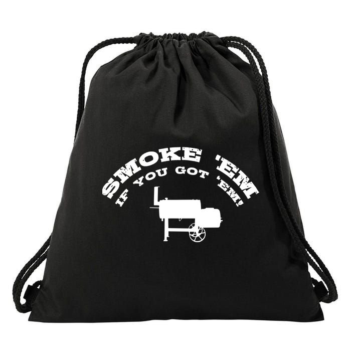 Funny Bbq Pit Offset Smoker Accessory Pitmaster Sweagift Drawstring Bag