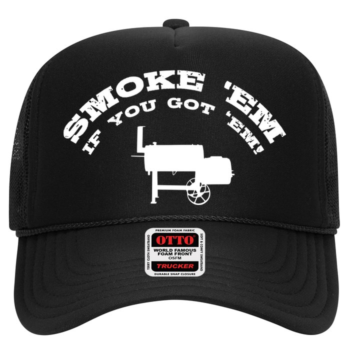 Funny Bbq Pit Offset Smoker Accessory Pitmaster Sweagift Trucker Hat