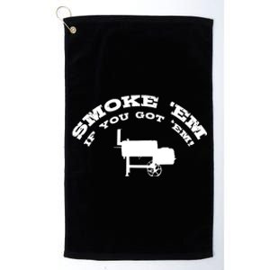 Funny Bbq Pit Offset Smoker Accessory Pitmaster Sweagift Platinum Collection Golf Towel