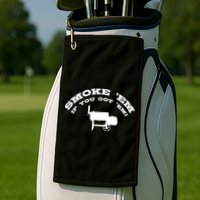 Funny Bbq Pit Offset Smoker Accessory Pitmaster Sweagift Golf Towel
