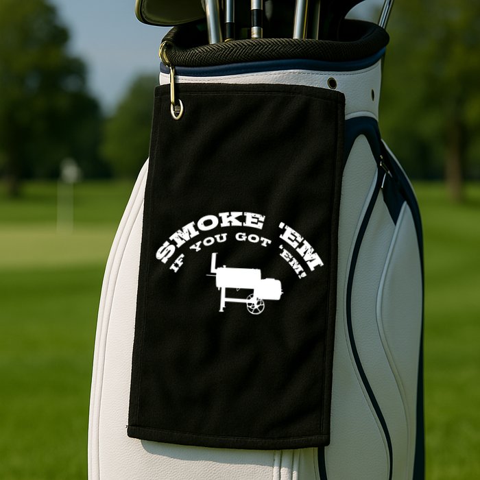 Funny Bbq Pit Offset Smoker Accessory Pitmaster Sweagift Golf Towel