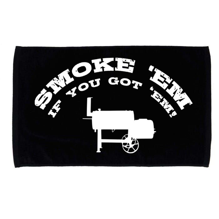 Funny Bbq Pit Offset Smoker Accessory Pitmaster Sweagift Microfiber Hand Towel