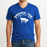 Funny Bbq Pit Offset Smoker Accessory Pitmaster Sweagift V-Neck T-Shirt