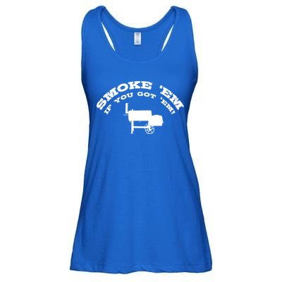 Funny Bbq Pit Offset Smoker Accessory Pitmaster Sweagift Ladies Essential Flowy Tank