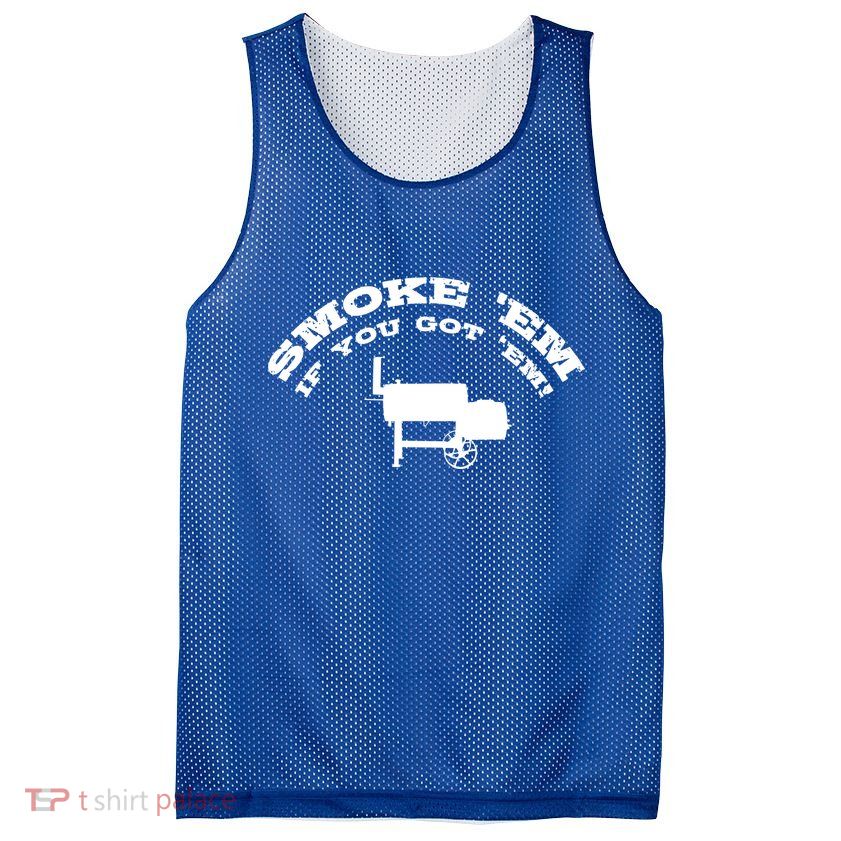 Funny Bbq Pit Offset Smoker Accessory Pitmaster Sweagift Mesh Reversible Basketball Jersey Tank