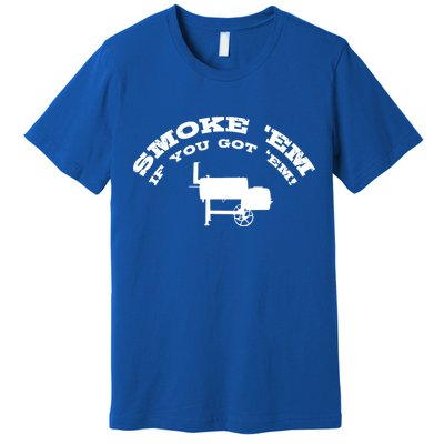 Funny Bbq Pit Offset Smoker Accessory Pitmaster Sweagift Premium T-Shirt